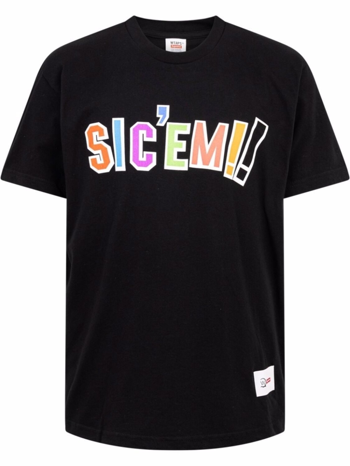 

Supreme футболка Sic'em из коллаборации с WTAPS, черный