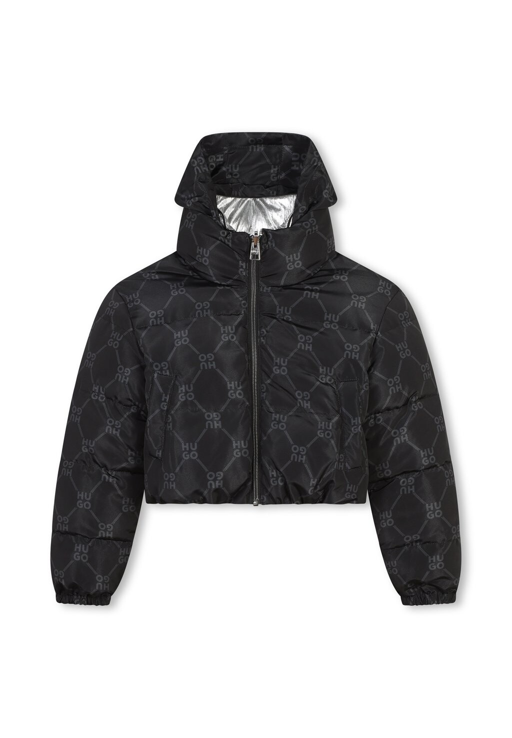 

Зимняя куртка REVERSIBLE PUFFER HUGO Kids, черный