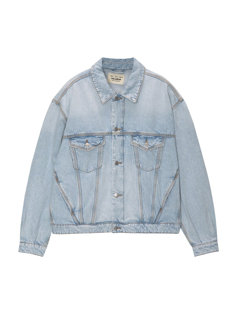 

Джинсовая куртка Pull&Bear Between-Season Jacket, светло-синий