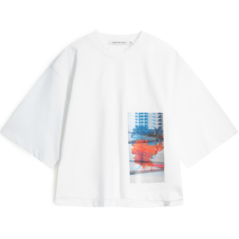 

Футболка унисекс белая Calvin Klein, белый