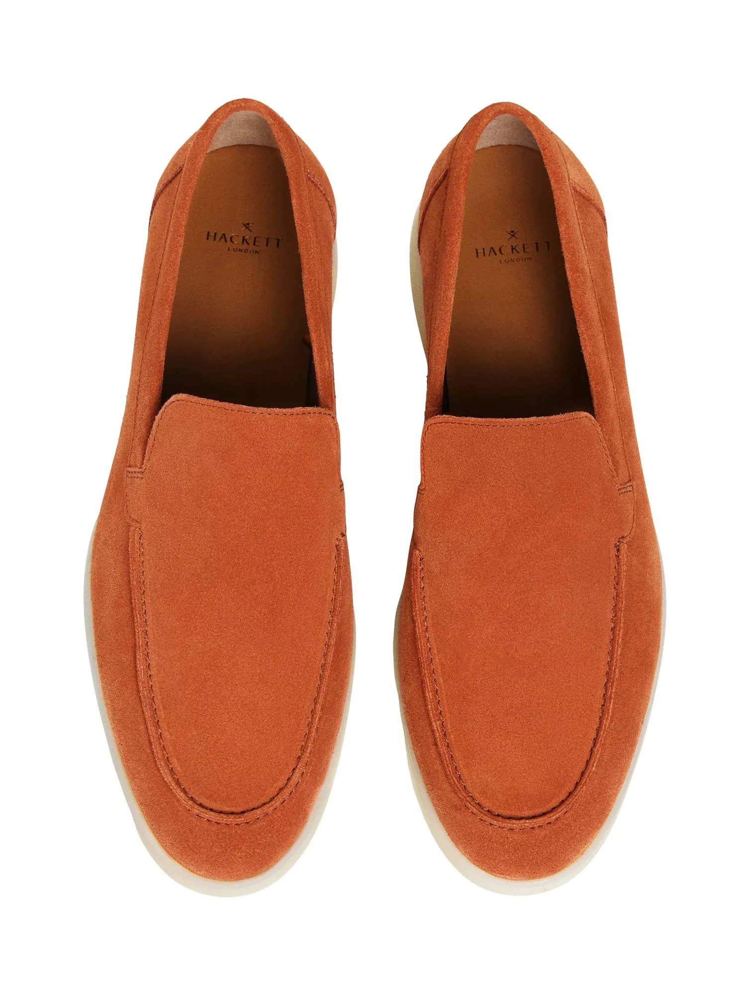 Лоферы Martin из гладкой замши Hackett London, Peach Orange — фото 2