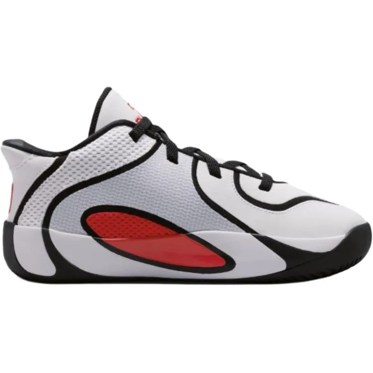 Jordan Детские баскетбольные кроссовки Tatum 4 Low top белые черные красные для детей 3-7 лет — фото 3