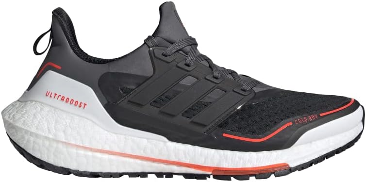 Мужские кроссовки Adidas Ultraboost 21, черный/красный/серый — фото 2