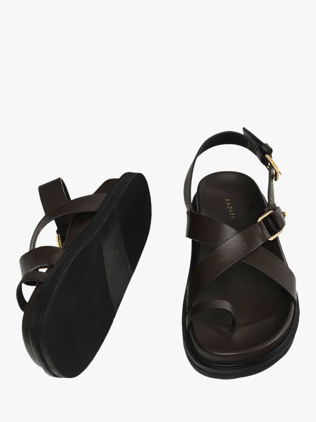 Норвежские прогулочные сандалии на кожаных ремешках Radley, Chocolate Brown — фото 3