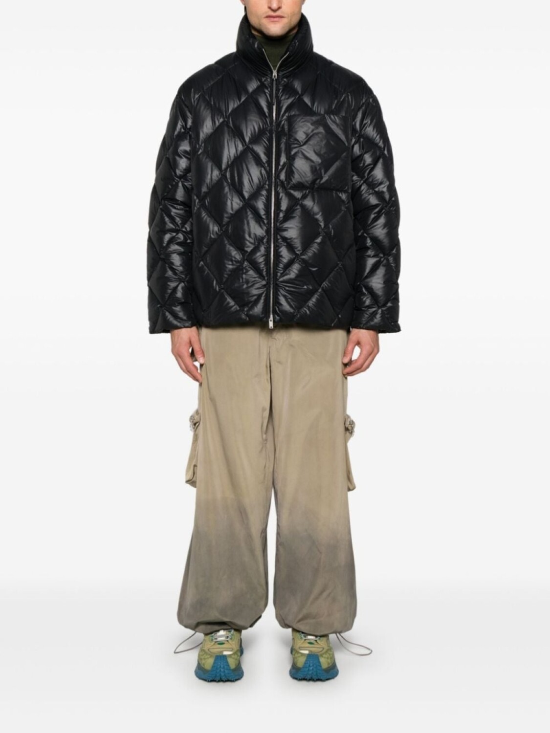 

Стеганый пуховик Jil Sander, черный