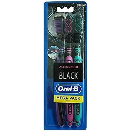 

Ручные зубные щетки Oral-B Allrounder, черные, средние, 3 шт., Oral B
