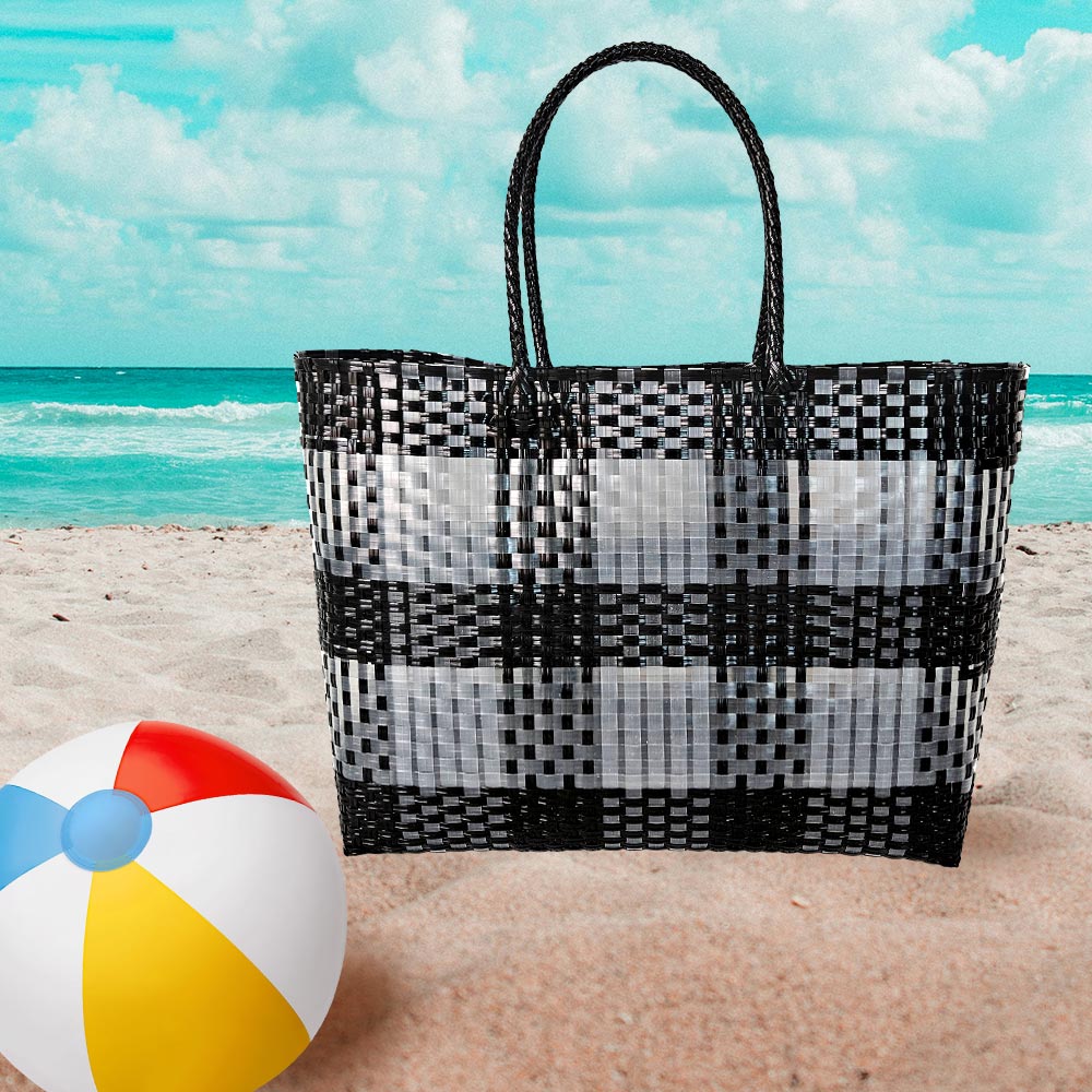 

Плетеная сумка-шоппер или сумка через плечо FASHNZFAB, черный