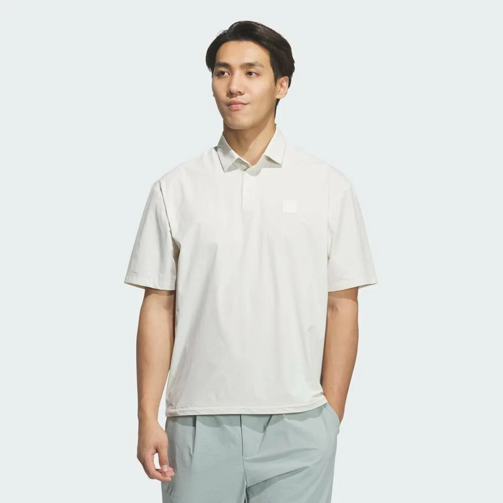 Поло Range Commuter Woven с коротким рукавом и свободным кроем Adidas, gray