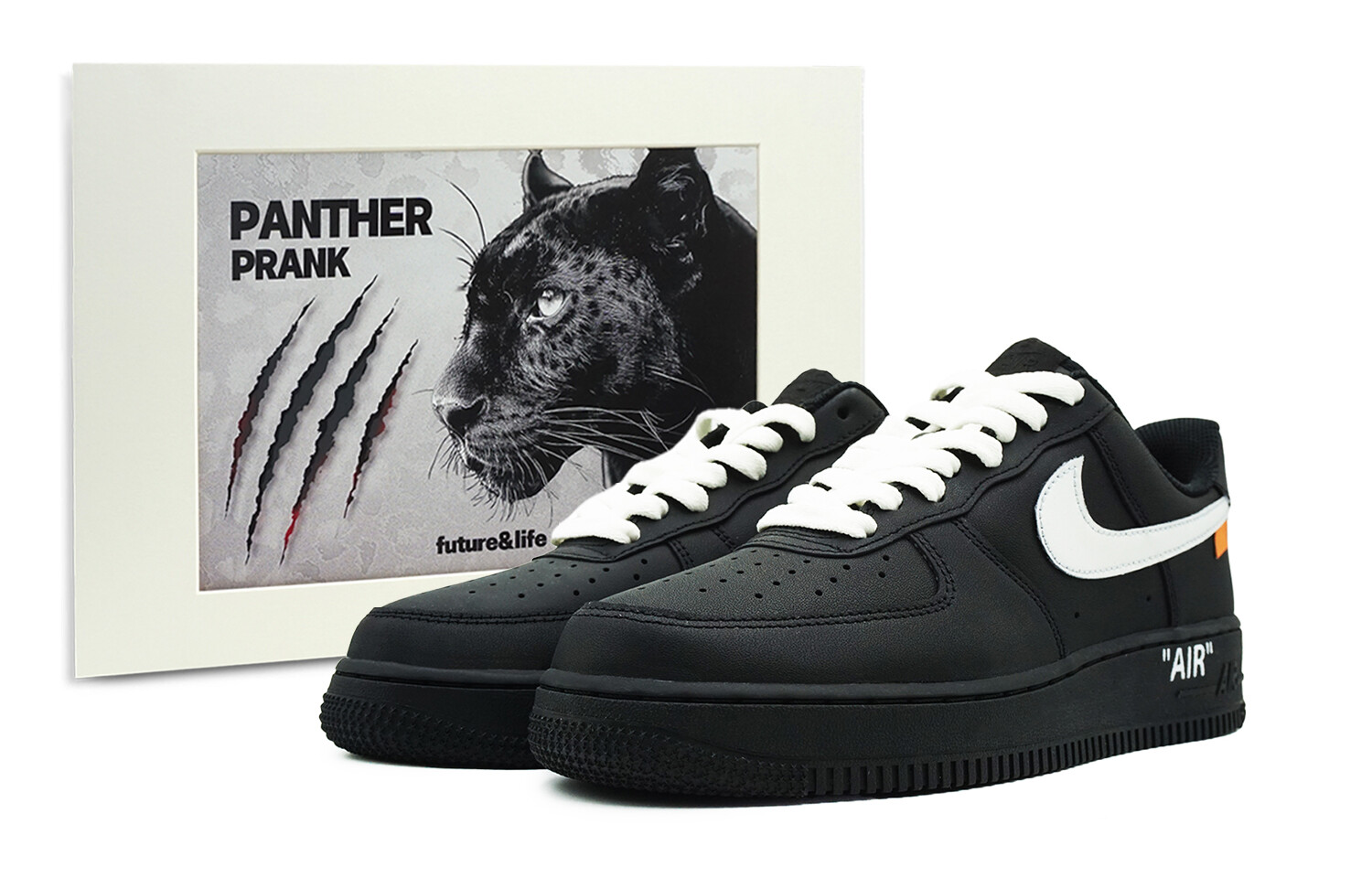 

Кроссовки для скейтбординга Air Force 1 женские низкие черный/белый Nike