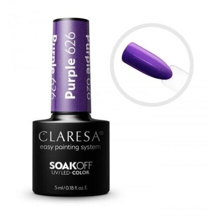 

CLARESA SoakOFF UV/LED гель фиолетовый 626 5 мл