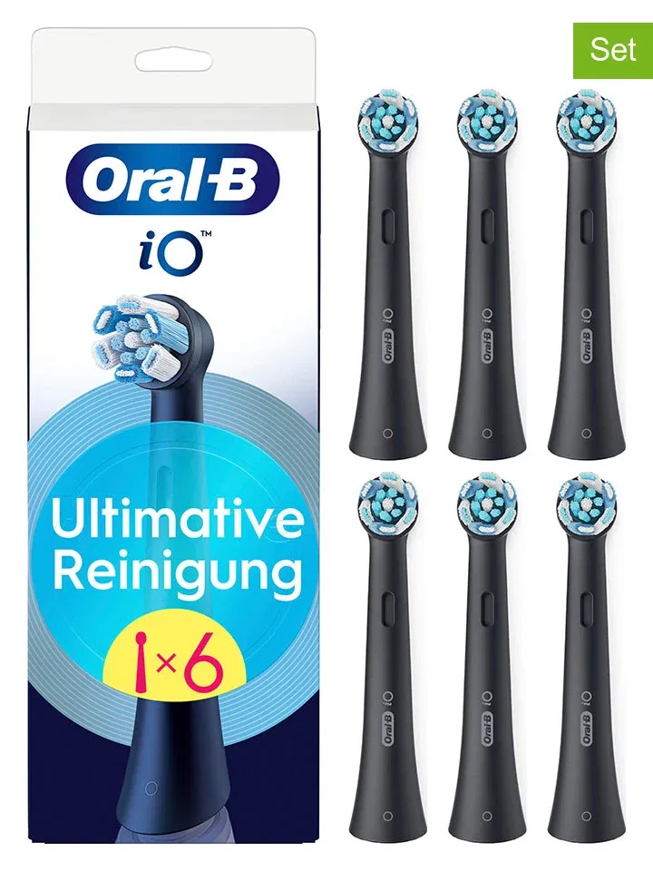 Набор сменных насадок Oral-B iO Ultimative Reinigung черный