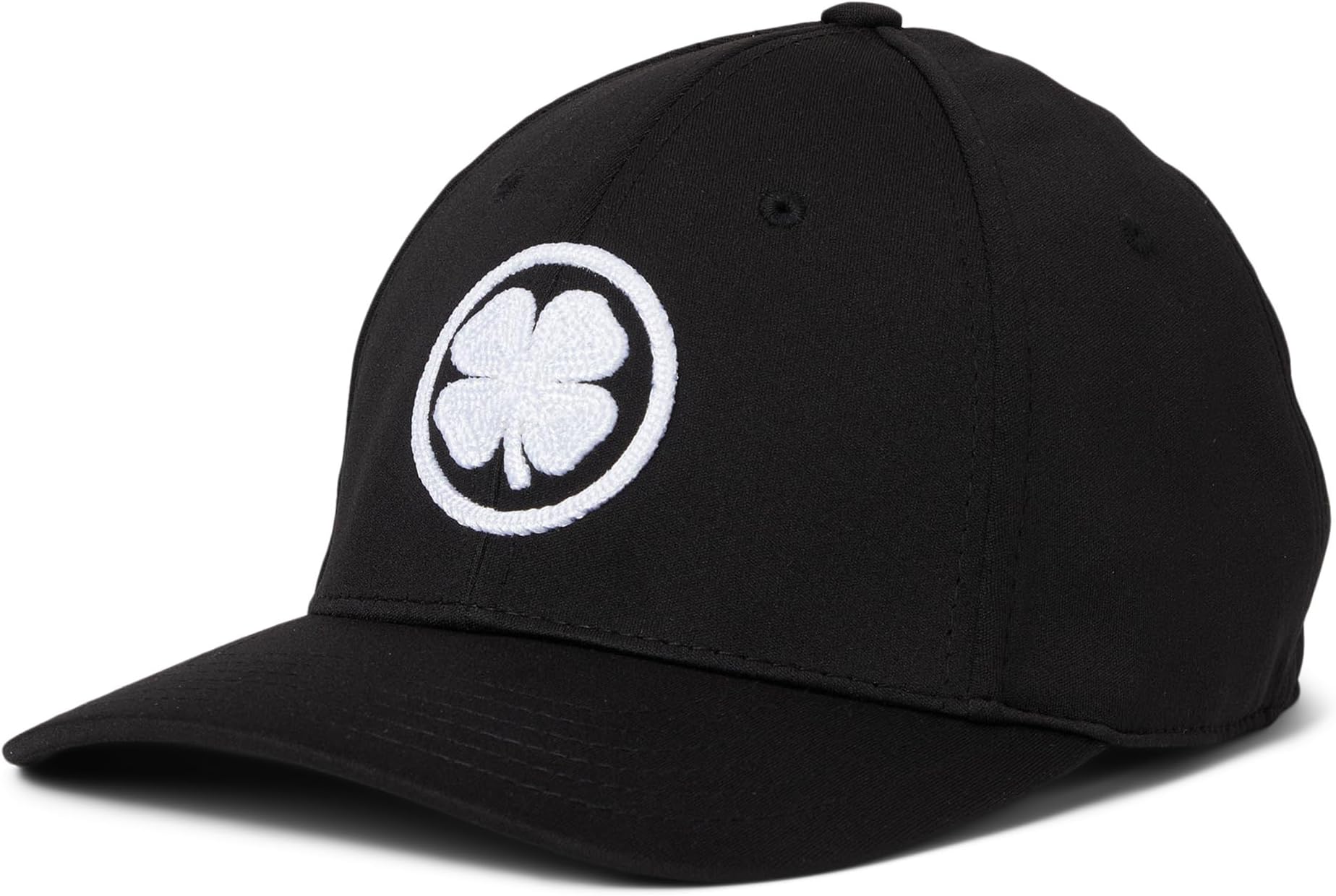 

Бейсболка Black Clover Lucky Stitch 2 Adjustable Hat, цвет Black Hat/3d White Stitch Clover