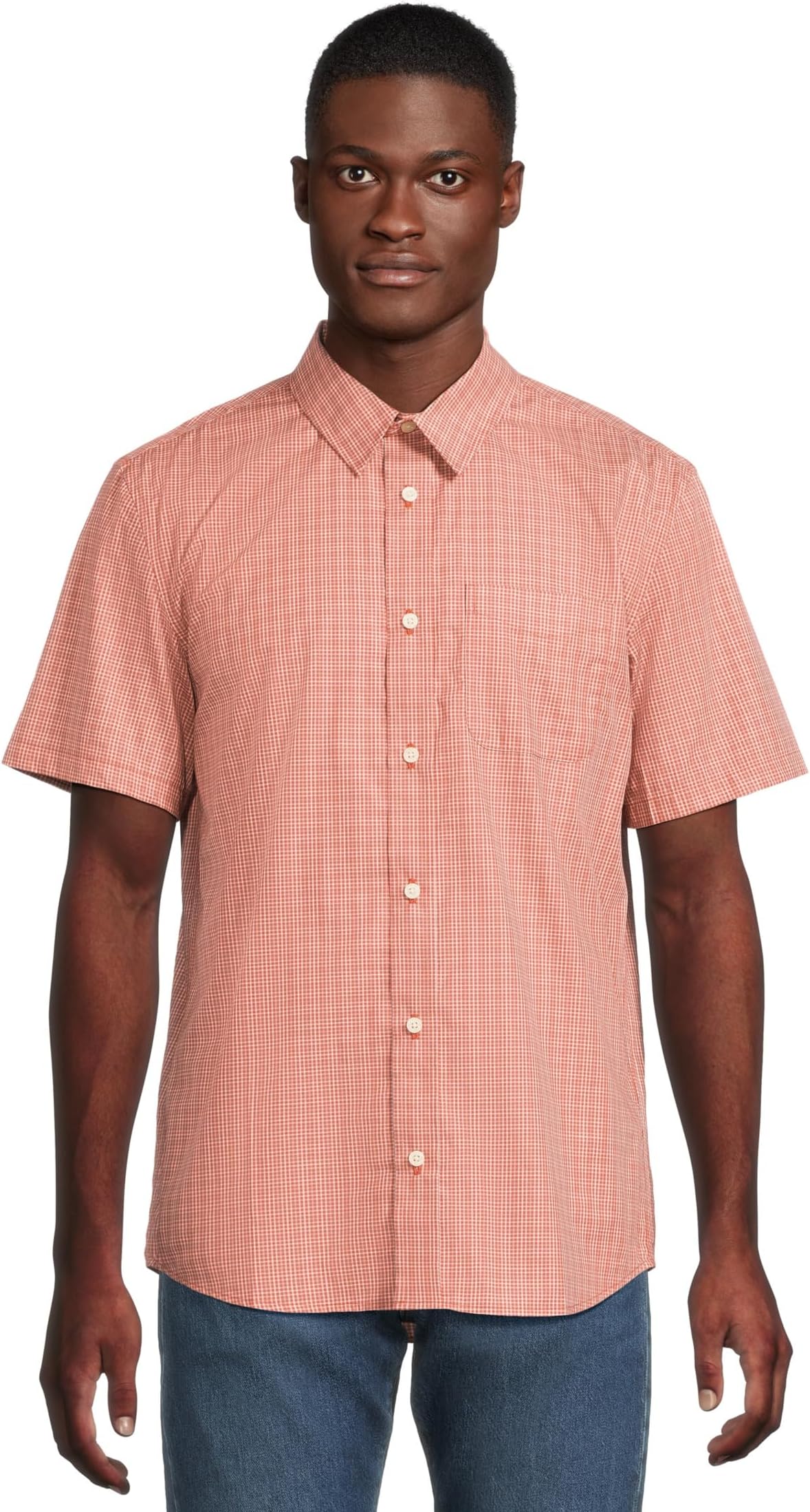 

Рубашка Pendleton Academy Shirt Short Sleeve, цвет Brick/Blue Plaid