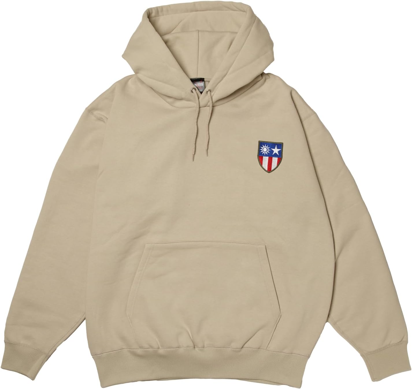 

Толстовка с капюшоном в стиле F, нашивка с гербом армии США, флисовая подкладка, пуловер, цвет: серый (stone) F-Style