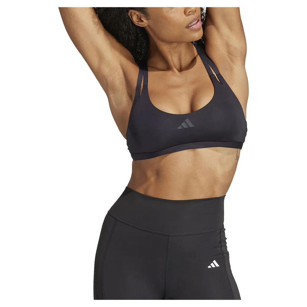 

Спортивный бюстгальтер adidas Aeroimpact Luxe Low Impact, черный