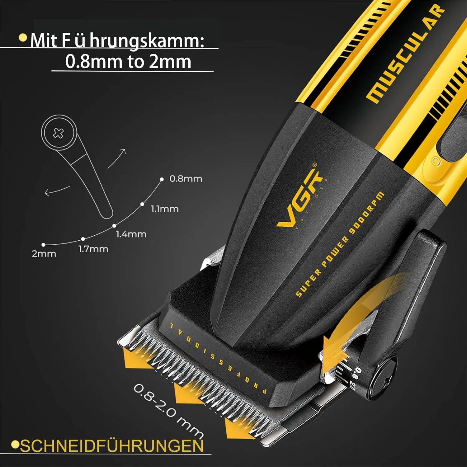 Профессиональный триммер для волос VGR 285 Fresh Fade Vgr — фото 3