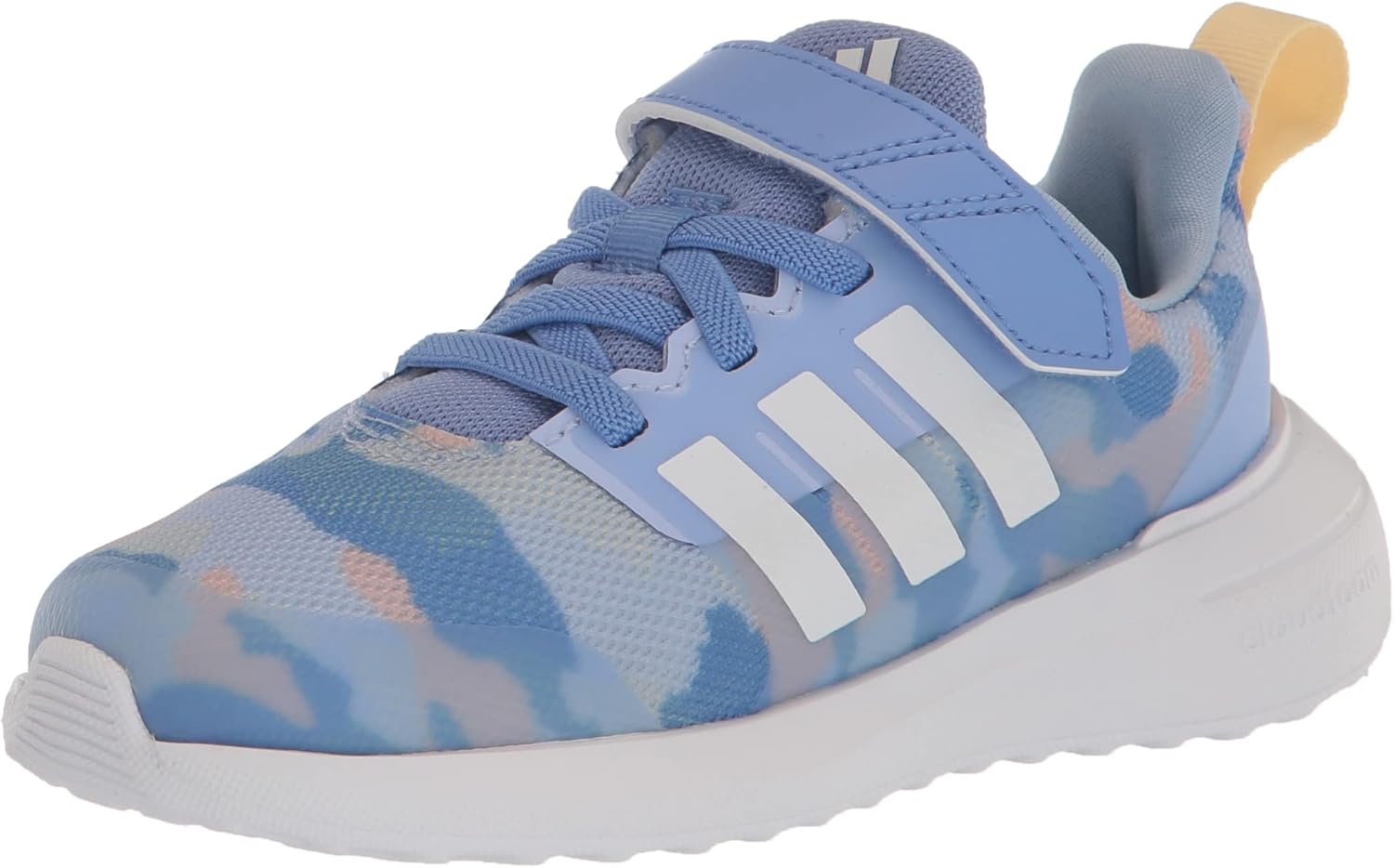 

Кроссовки Adidas Unisex-Child Fortarun 2.0 для бега, белый/синий/желтый