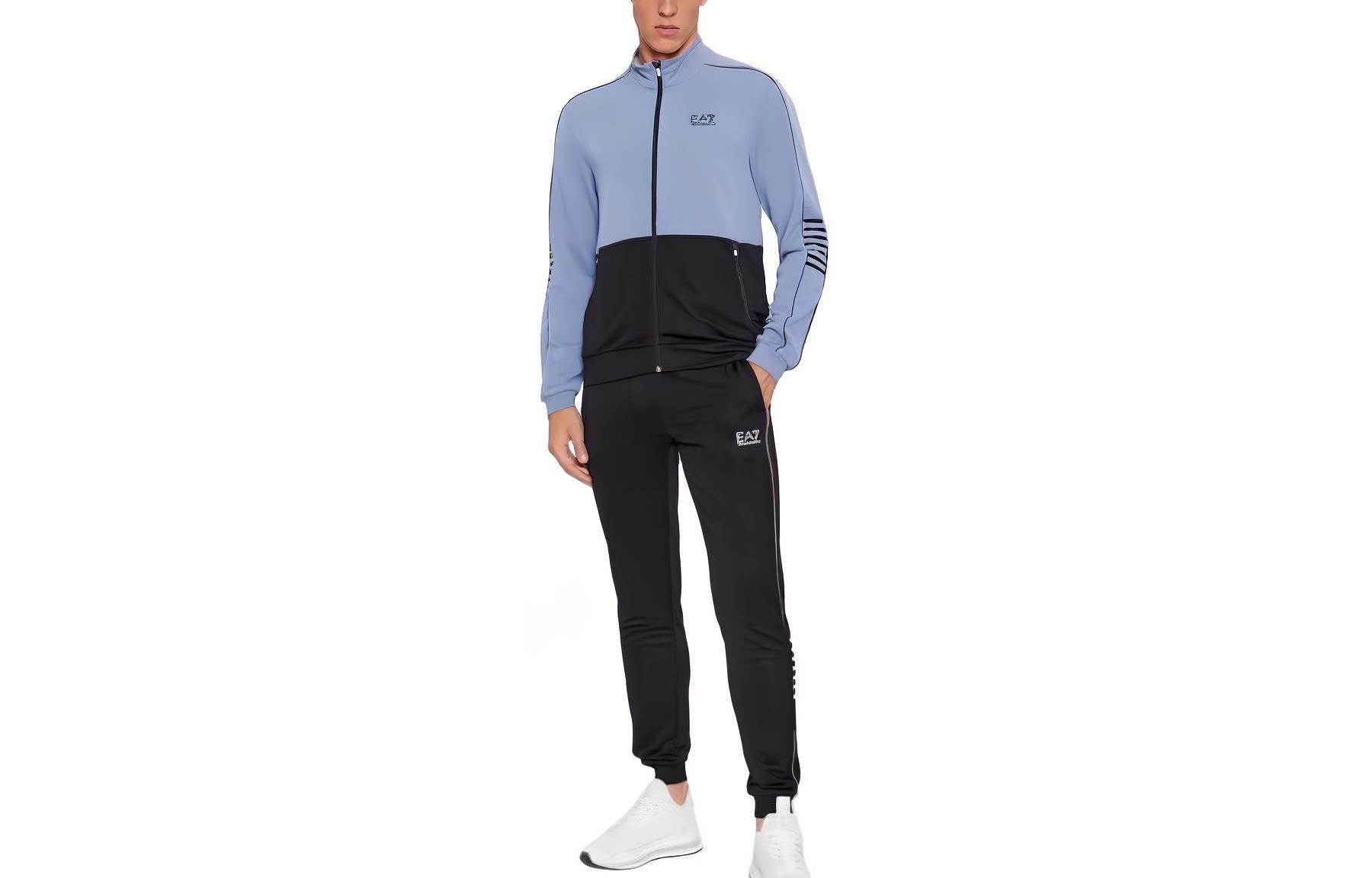 

EMPORIO ARMANI SS23 Повседневная спортивная мужская светло-синяя одежда