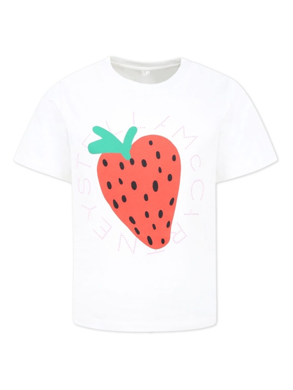 

Футболка Stella McCartney Kids с принтом клубники, белый
