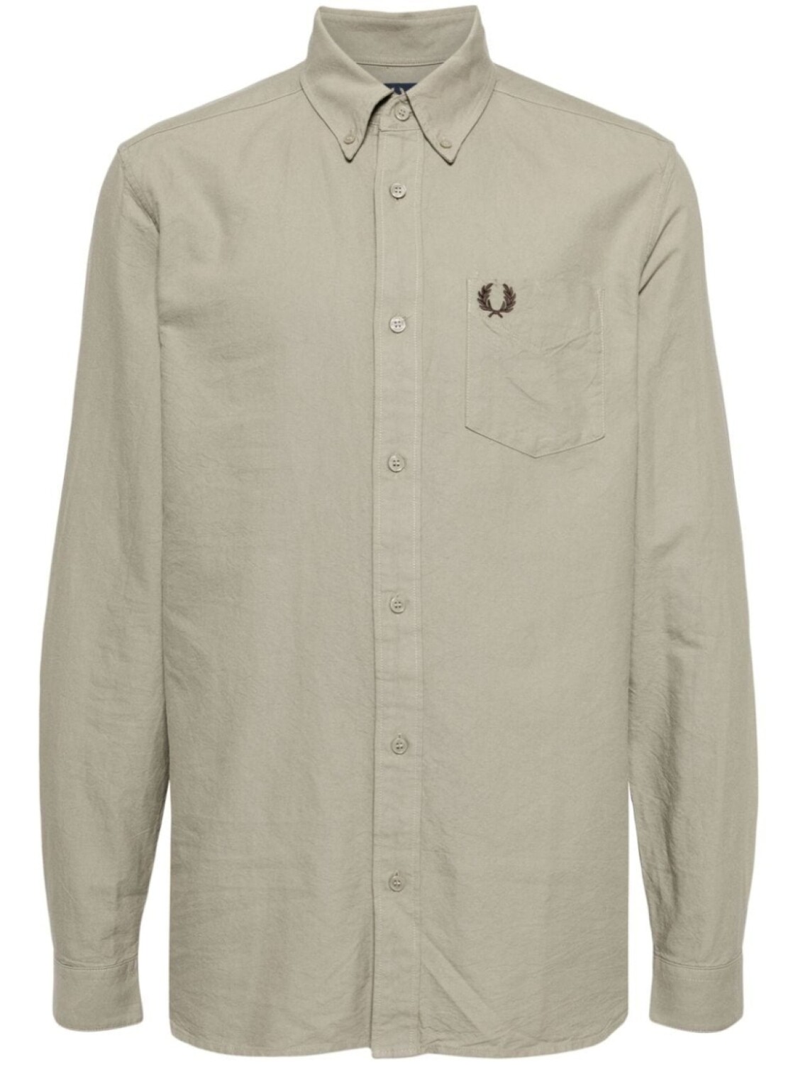 

Рубашка с вышитым логотипом Fred Perry, бежевый