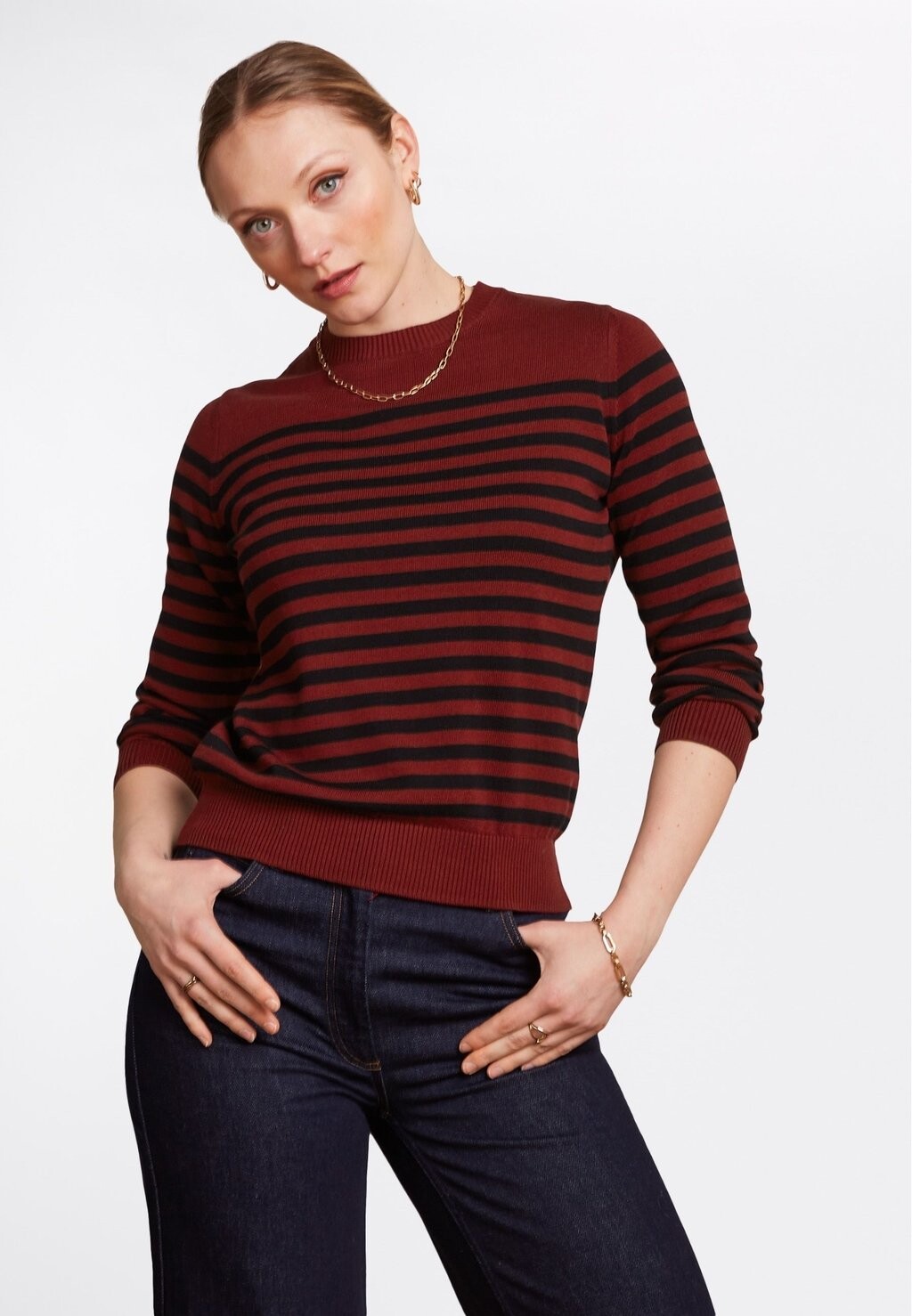 

Джемпер AGNES LOOP STRIPE King Louie, красный