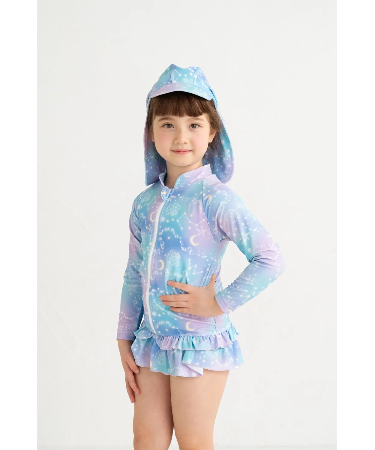 Рашгард Moonlight Shell UV-защита UPF50+, фиолетовый — фото 4