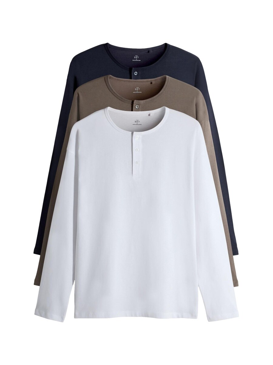 

Рубашка The Set, Navy/Umbra/White