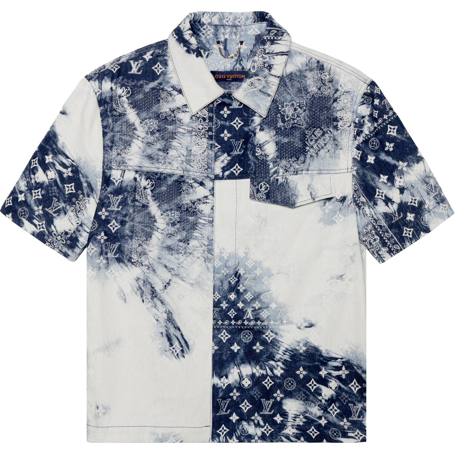 

Новые квартальные продукты LV Shirt Men Louis Vuitton, темно-синий