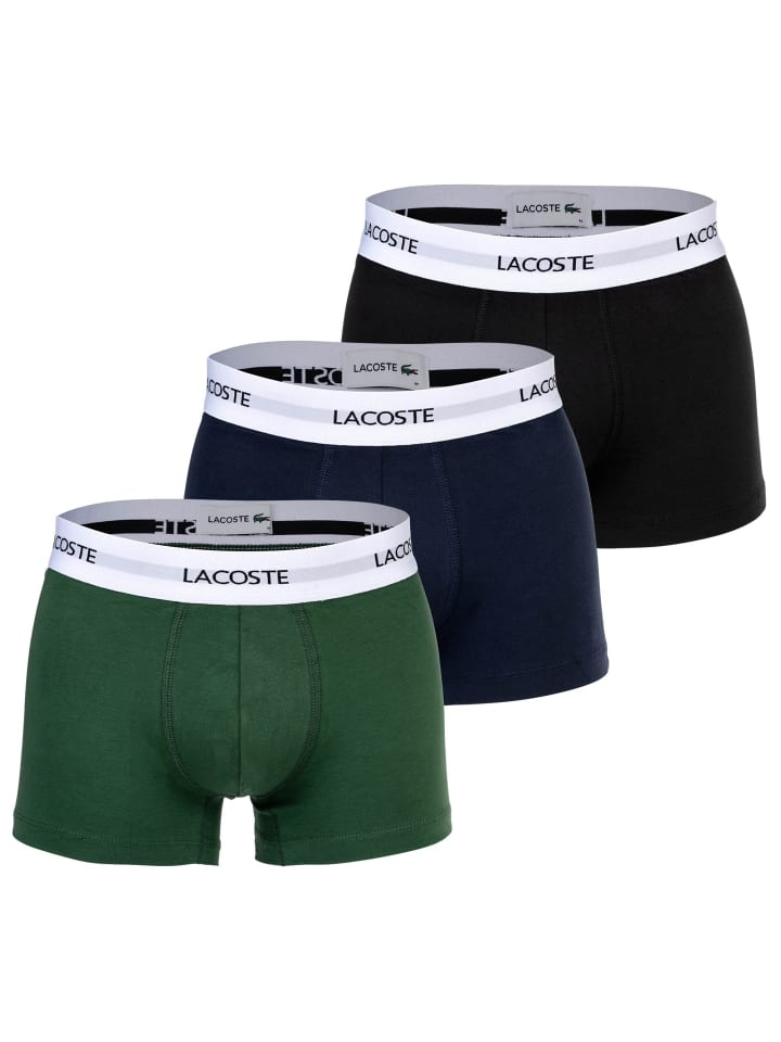 

Боксерские трусы Lacoste, цвет schwarz/grün/dunkelblau