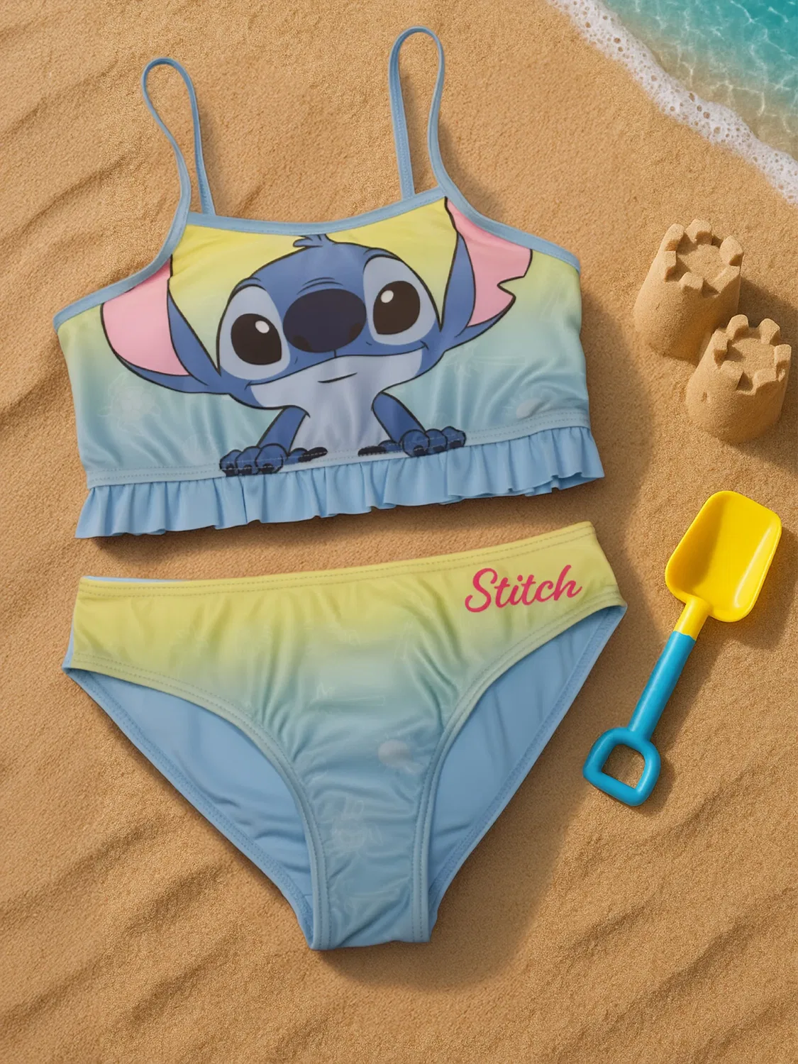 Бикини с принтом Lilo & Stitch, синий — фото 3