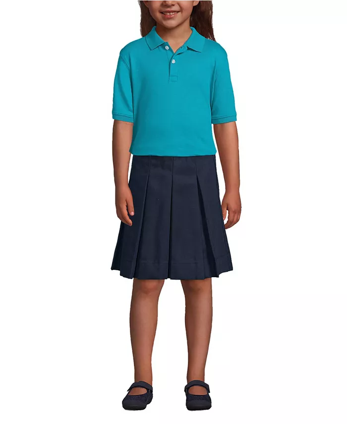 

Мальчиковая поло с коротким рукавом Interlock Lands' End, синий