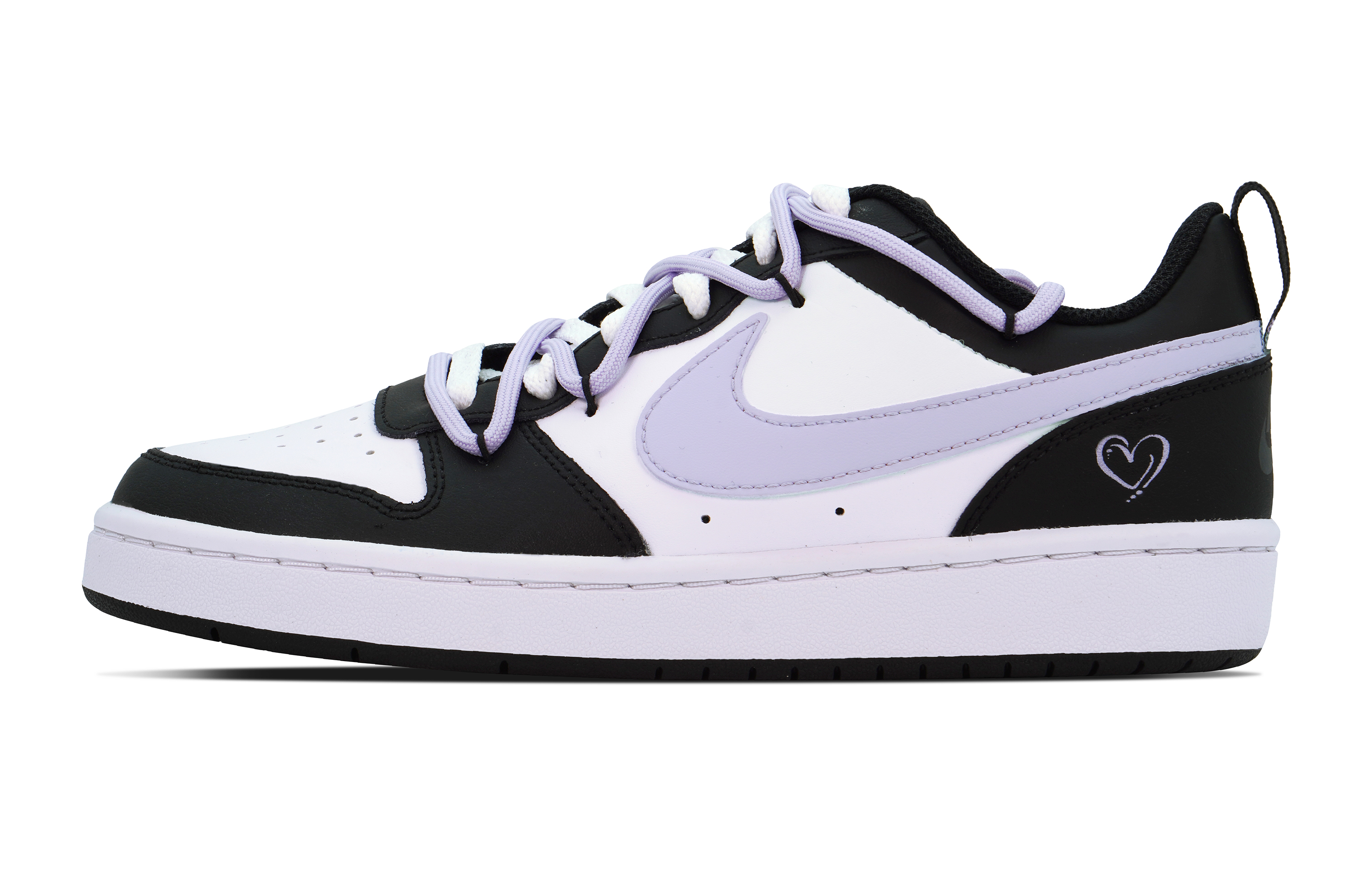 

Женские кроссовки для скейтбординга Nike Court Borough Low, Black/Purple