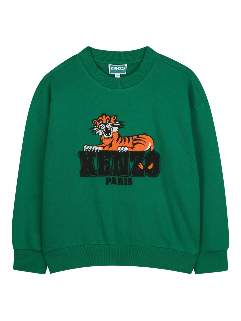 

Толстовка с графичным принтом Kenzo Kids, зеленый
