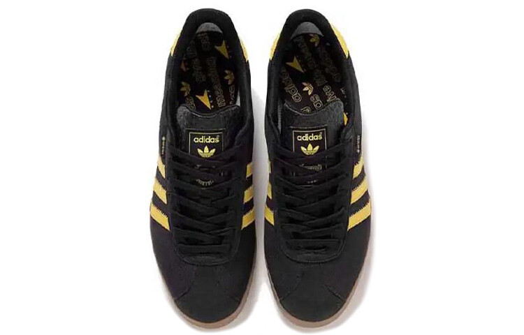 Мужские кроссовки для скейтбординга adidas originals Gazelle, Black/Yellow — фото 3