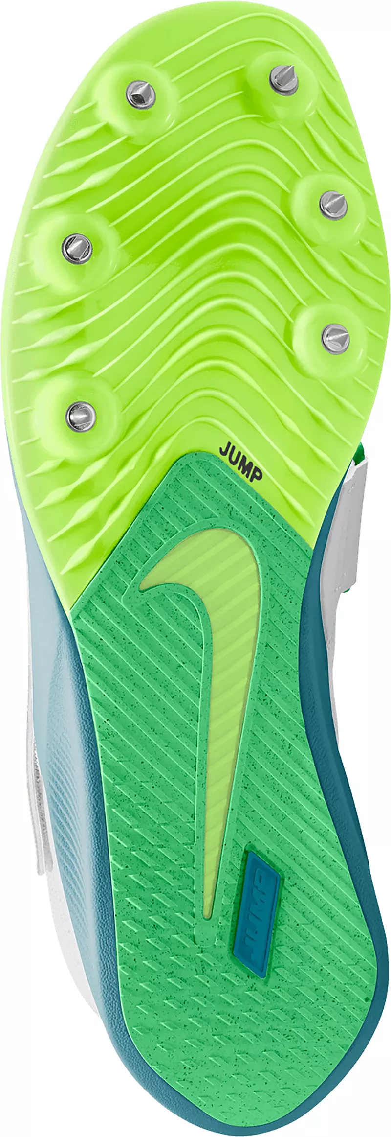 Легкоатлетические кроссовки Nike Zoom Rival Jump, белый/зеленый — фото 3