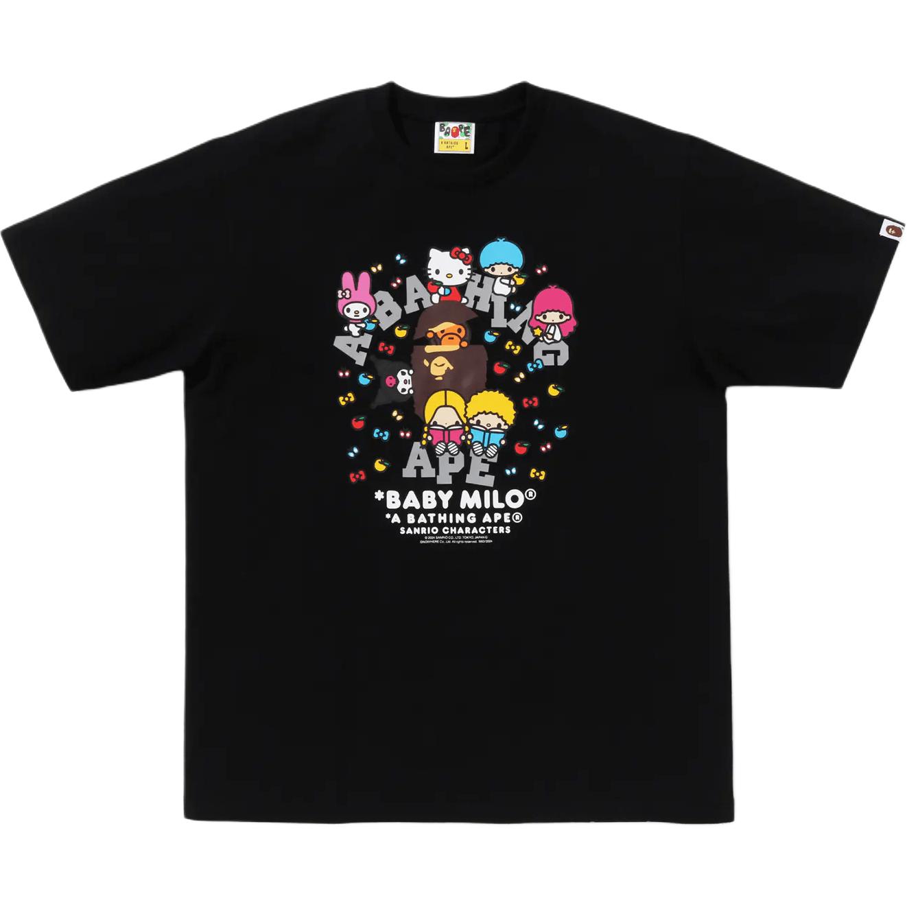

Футболка Bape X Sanrio Characters II эксклюзив Ginza A BATHING APE, черный