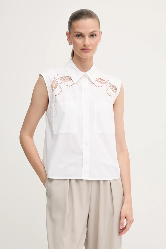 

Хлопковая рубашка Dkny, белый