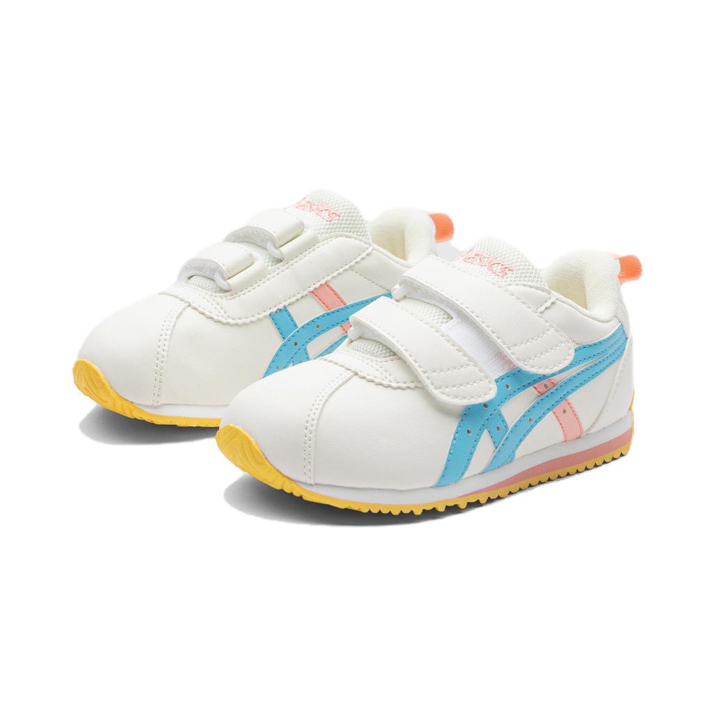Asics Детские износостойкие низкие кроссовки Cotla для повседневной носки, белые и синие, для детей от 3 до 7 лет — фото 4