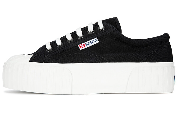 

Кеды женские низкие черные Superga