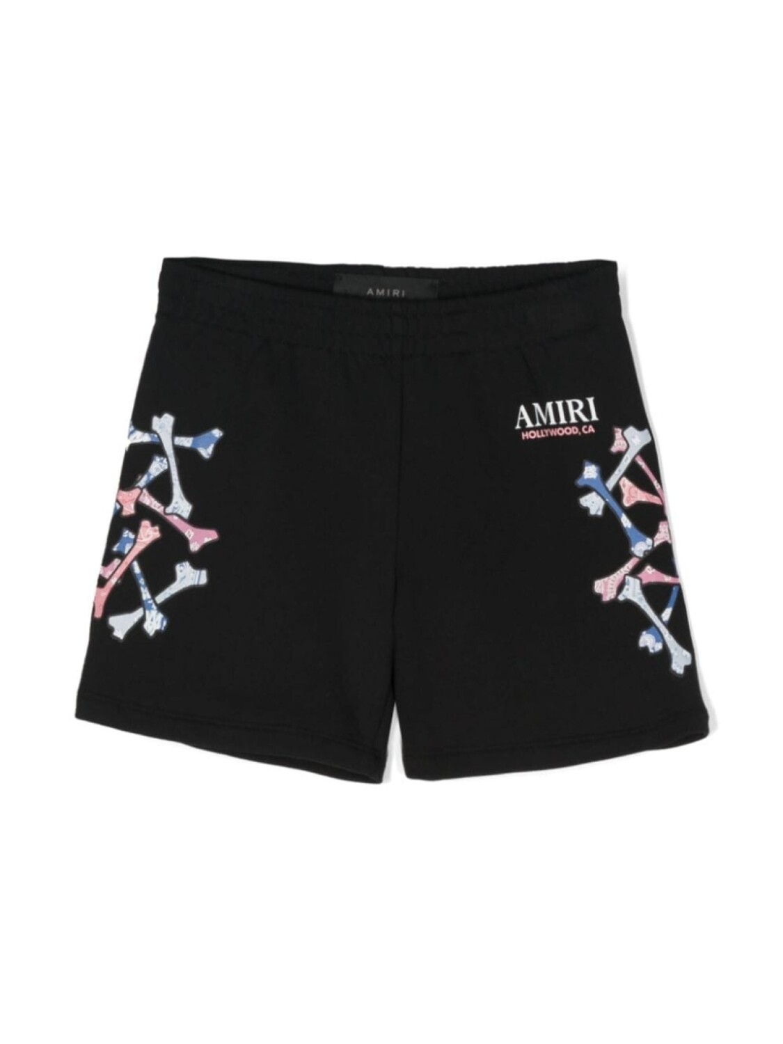 

AMIRI KIDS шорты с принтом, черный