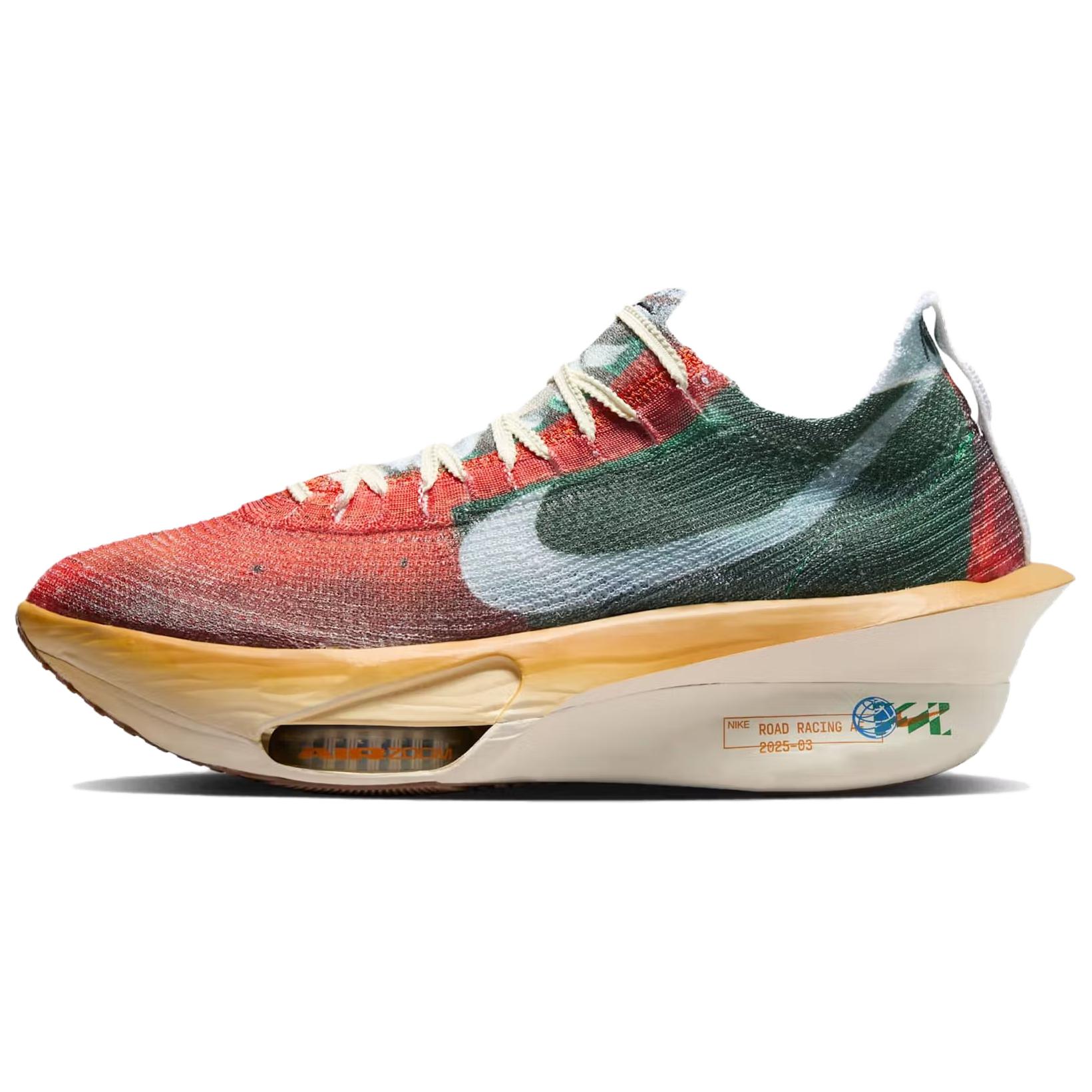 

Nike Кроссовки для бега на длинные дистанции Air Zoom Alphafly Next% 3 Abrasion Resistant Low top Unisex красные зеленые