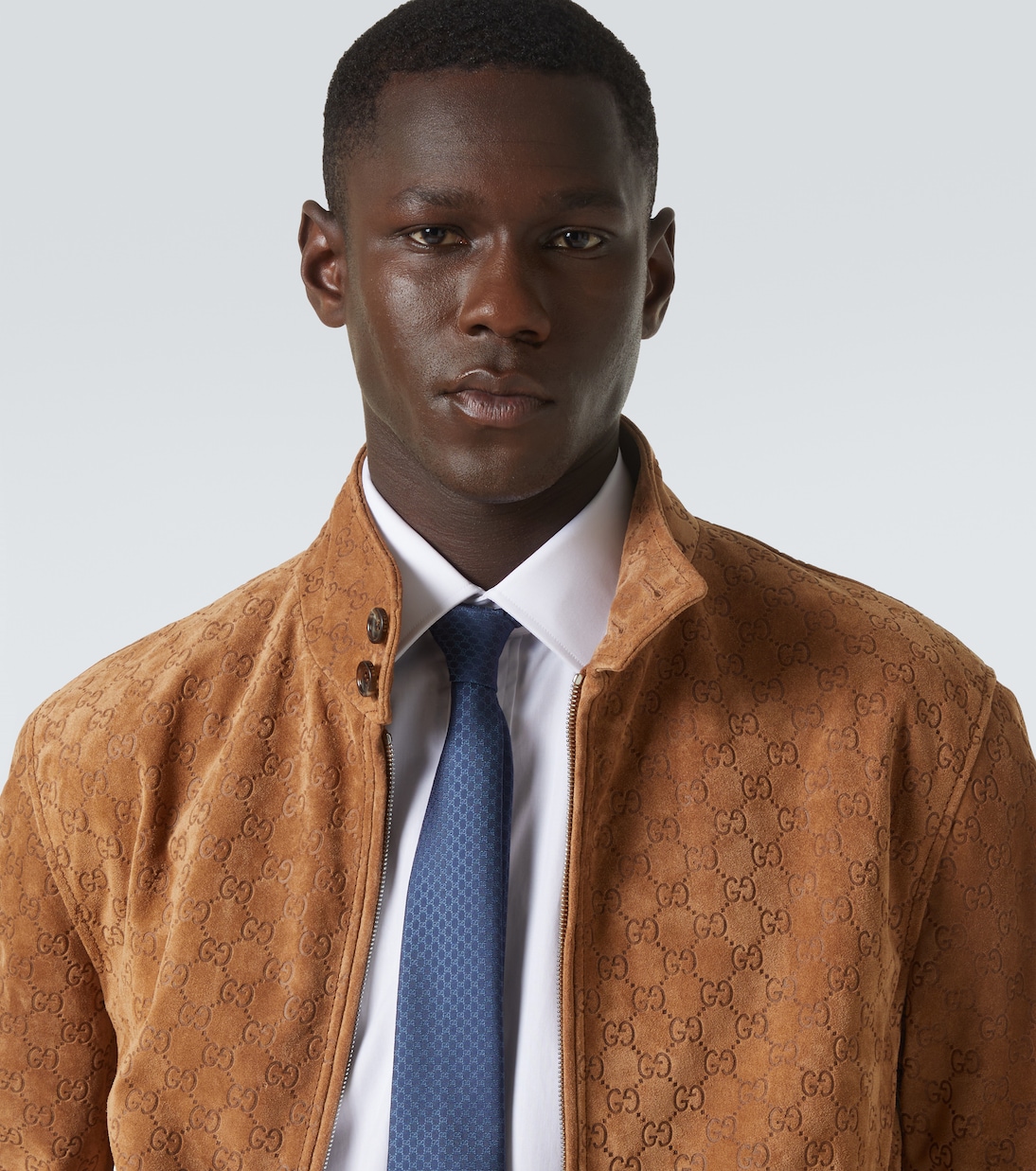 Галстук GG из шелкового жаккарда Gucci, Royal — фото 2