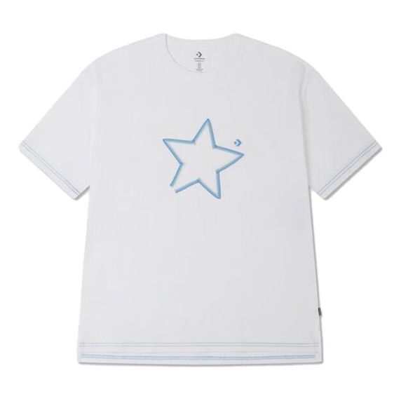 

Футболка Converse Blue Star 'White' T-shirt, белый