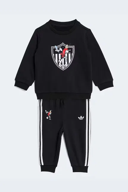 Спортивный костюм с принтом Disney Adidas Originals, черный