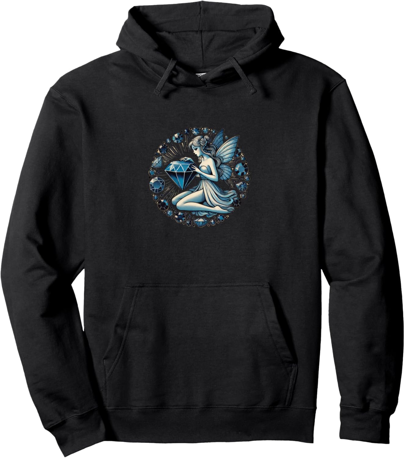 

Худи Sapphire Fairy Blue Sapphire Fairy Art September Sapphires Lovers Snugg, черный