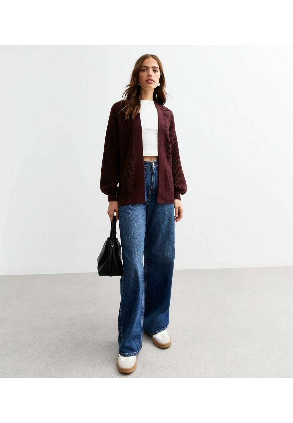 

Кардиган BALLOON SLEEVE CHUNKY New Look, красный