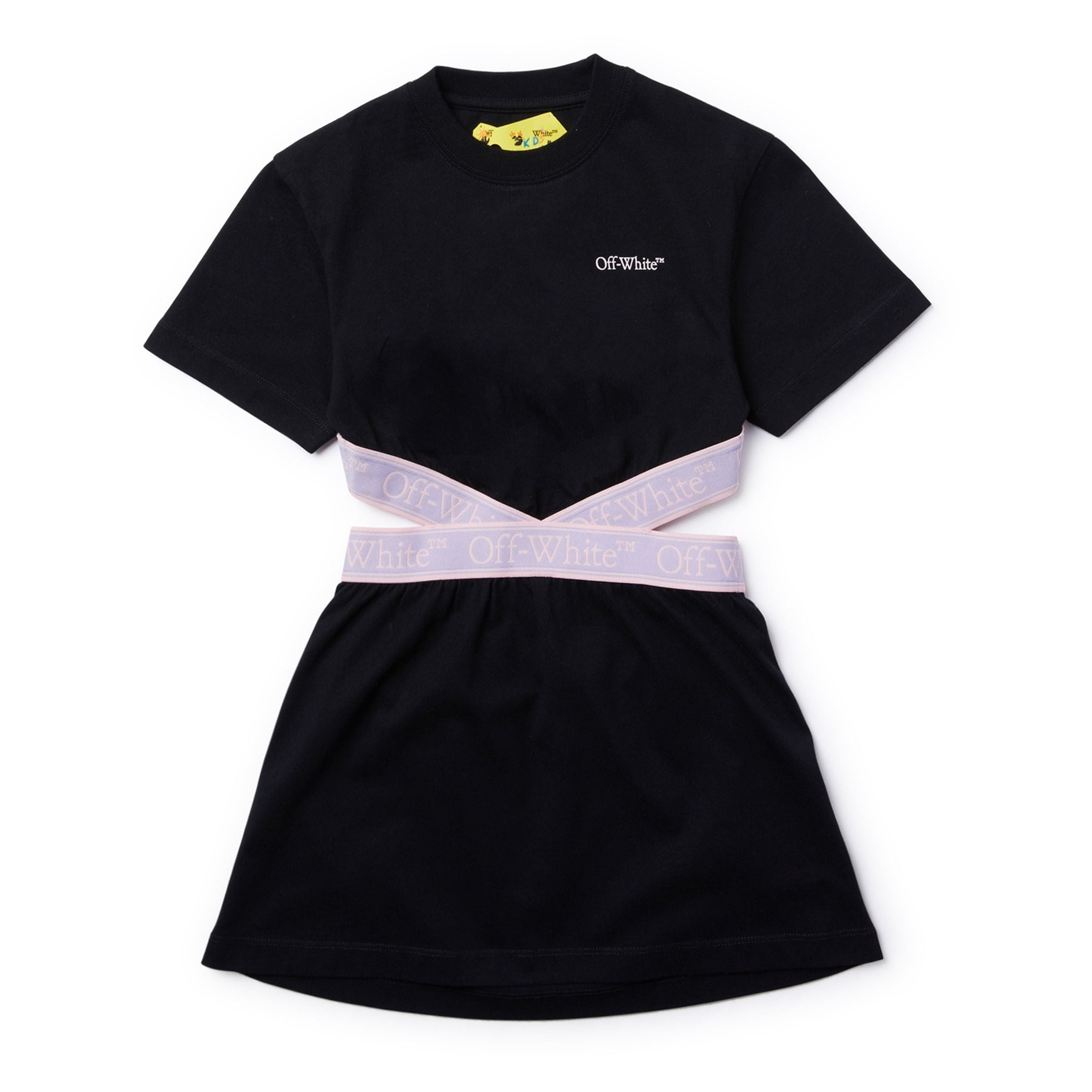 

Черное платье с логотипом Off-White