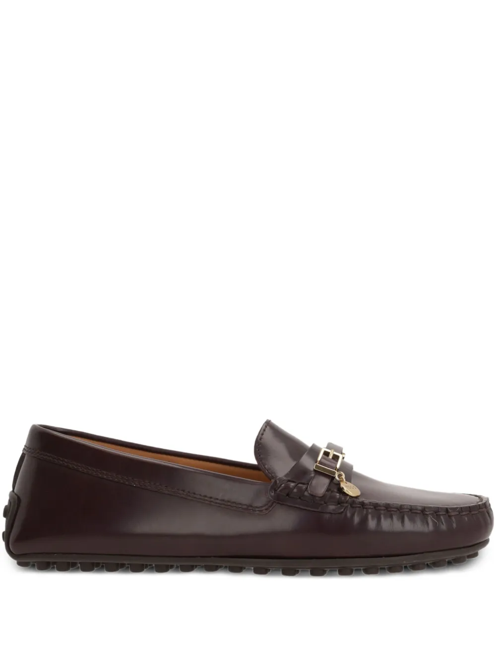 Лоферы с пряжкой TOD'S, коричневый