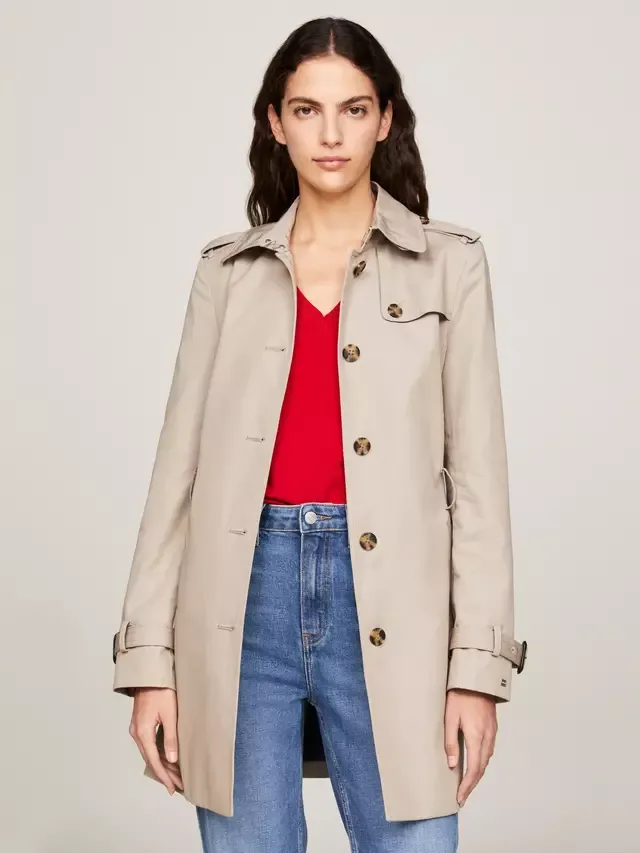 Тренч Heritage из чистого органического хлопка Tommy Hilfiger, Beige