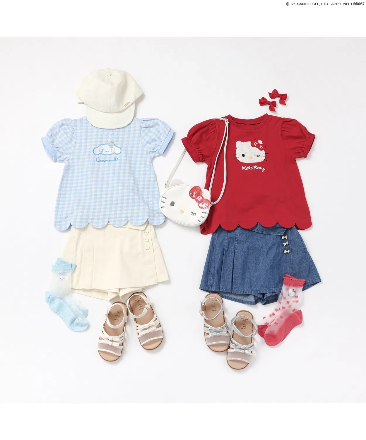 Носки Sanrio Characters с лентой, полупрозрачные, лавандовые — фото 4